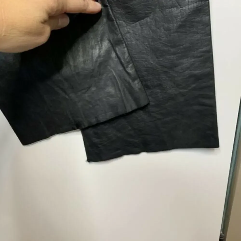 New Vtg Tibor Womens Leather Pants Size 29 Black